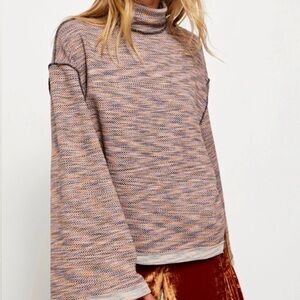 Free People Sunny Days Turtleneck Sweater size S